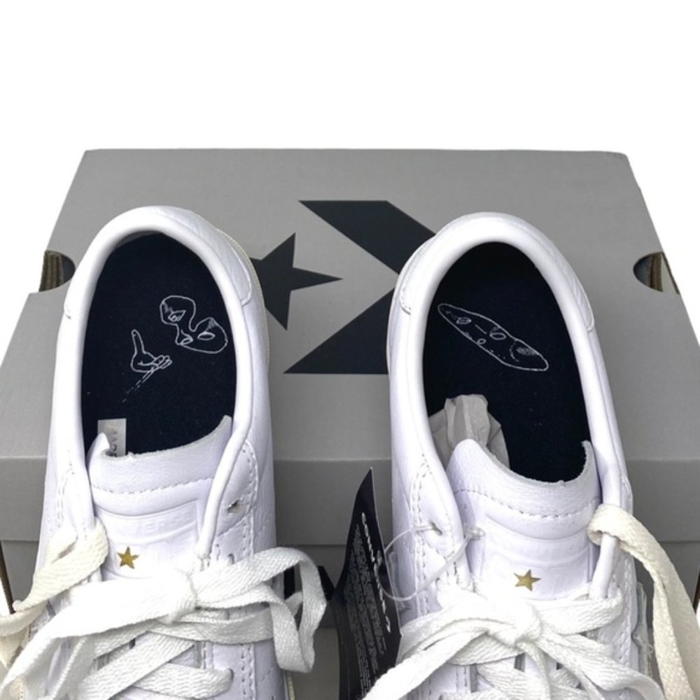Converse CONS One Star Pro AS Low Top White Women Leather Size Sneakers 168658C - Picture 10 of 10